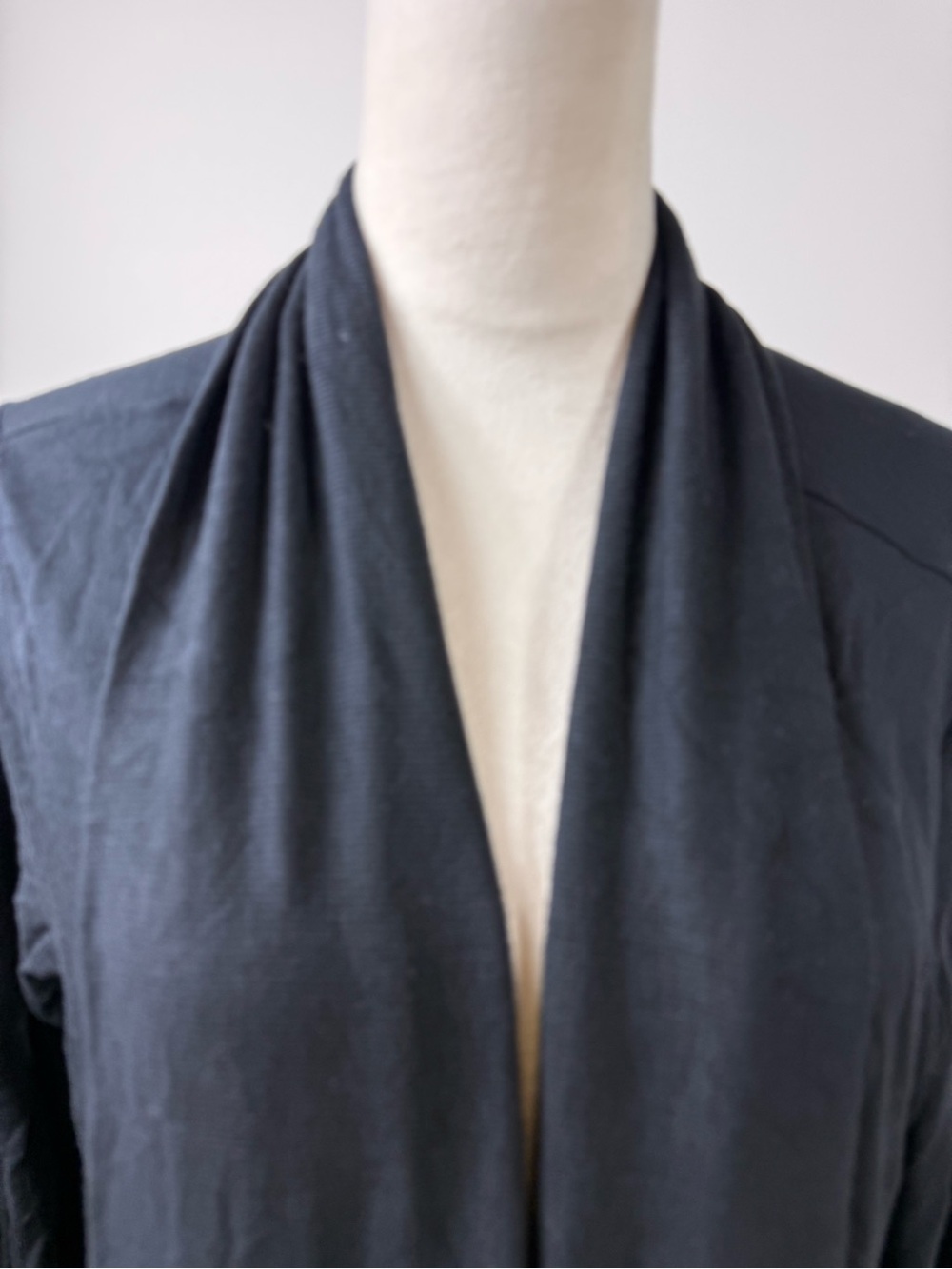 Athleta Black Open-Front Draped Cardigan size 1X - Picture 4 of 8